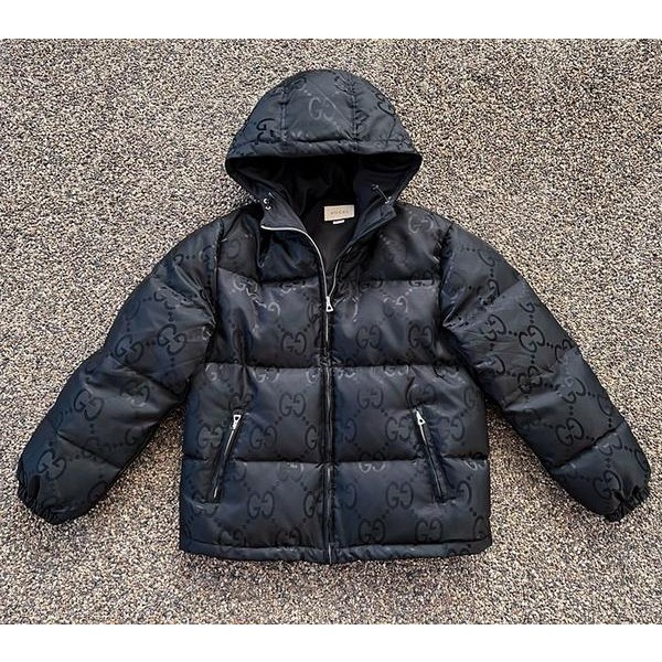 구찌 자카드 구스다운 패딩