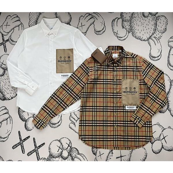 버버리 bbr 체크셔츠