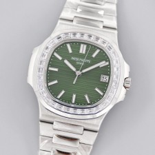 파텍필립 노틸러스 녹판 다이아 세팅 40mm 굿즈팩토리