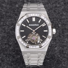 오데마피게 로얄오크 뚜르비옹 스틸 다이아/쥬얼 베젤 블랙다이얼 굿즈팩토리